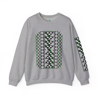 Sun and Rain in Green Unisex Sweatshirt