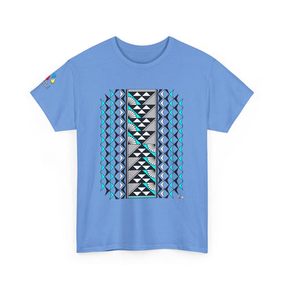 Sun and Rain in Turquoise Gildan Unisex Tee