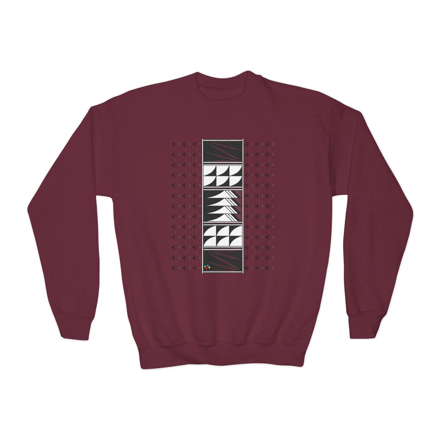 Feather Blessings Fade Youth Crewneck Sweatshirt