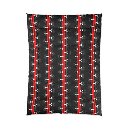 Native Stories on Black Comforter
