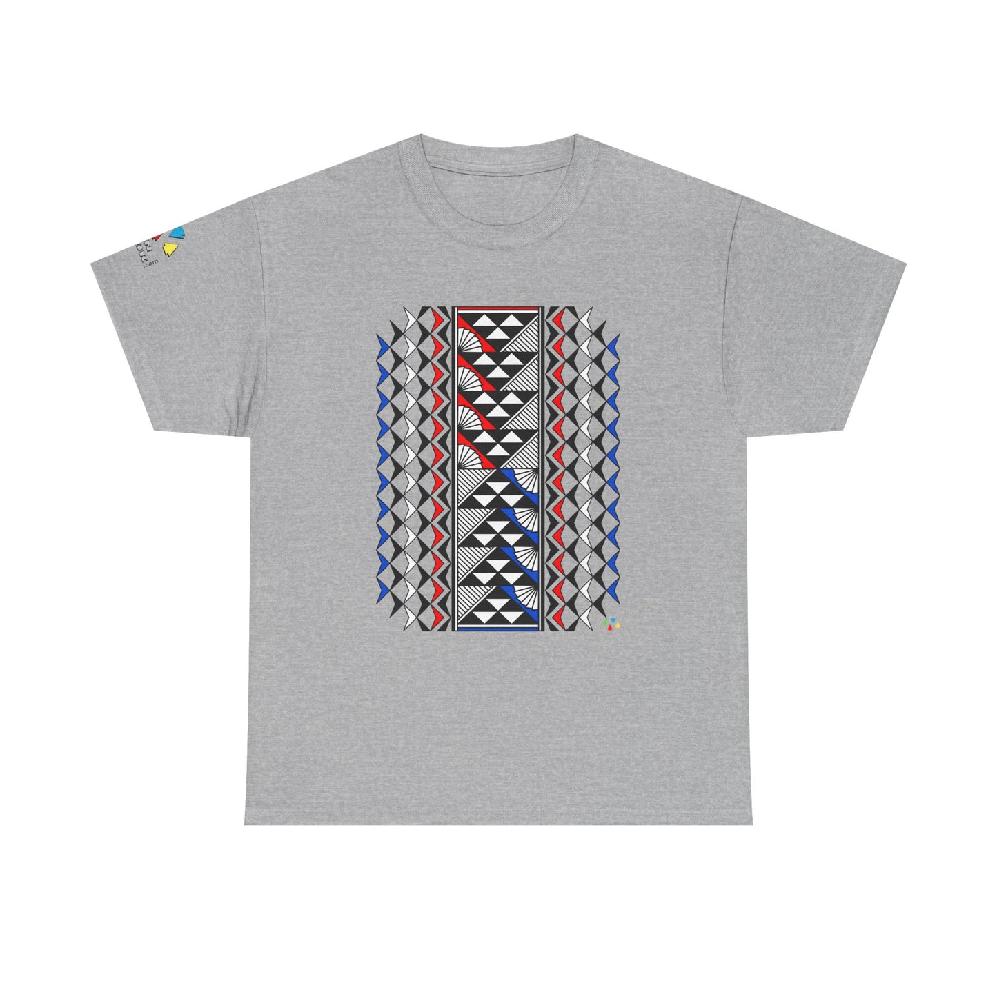 Sun and Rain in Red/White/Blue Gildan Unisex Tee