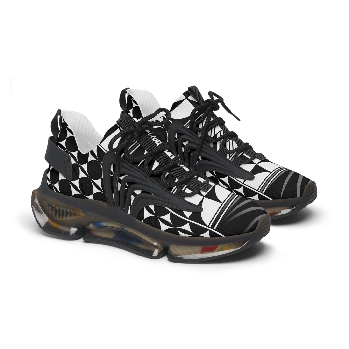 Feather Blessing in Gray Women's Mesh Sneakers