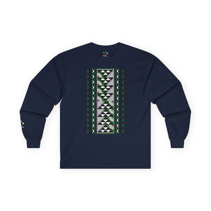 Sun and Rain in Green Unisex Long Sleeve Tee