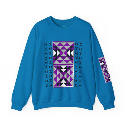 Sacred Mountains in Purple Unisex Sweatshirt