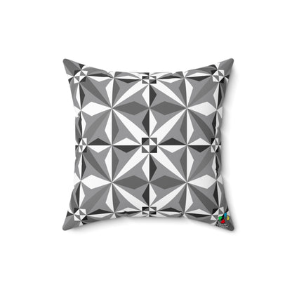 Morning Star in Gray Square Pillow