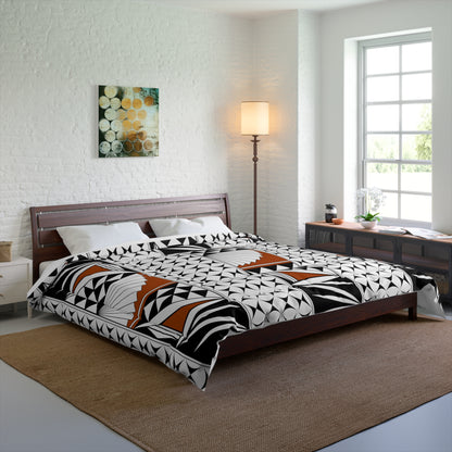 Southwest Sunrise in Rust Comforter