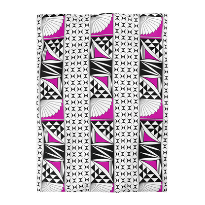 Southwest Sunrise in Pink Microfiber Duvet Cover