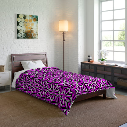 Southwest Desert Flower in Pink Comforter
