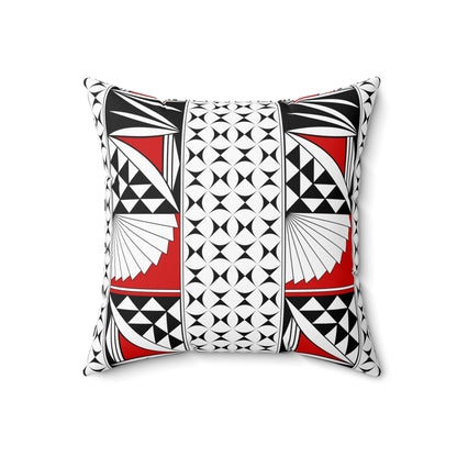 Southwest Sunrise in Red Square Pillow