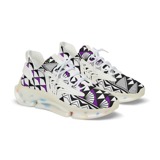 Sun and Rain in Purple Men's Mesh Sneakers