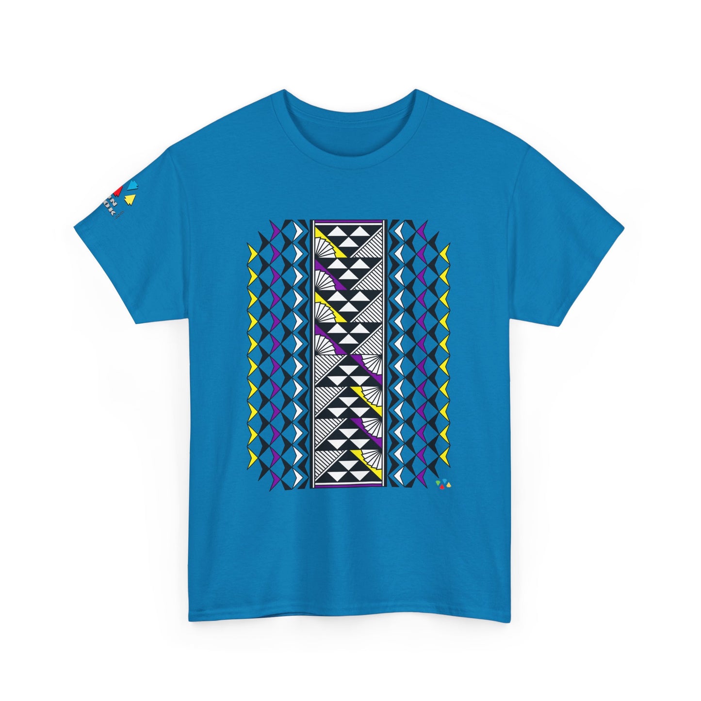 Sun and Rain in Purple/ Yellow Gildan Unisex Tee