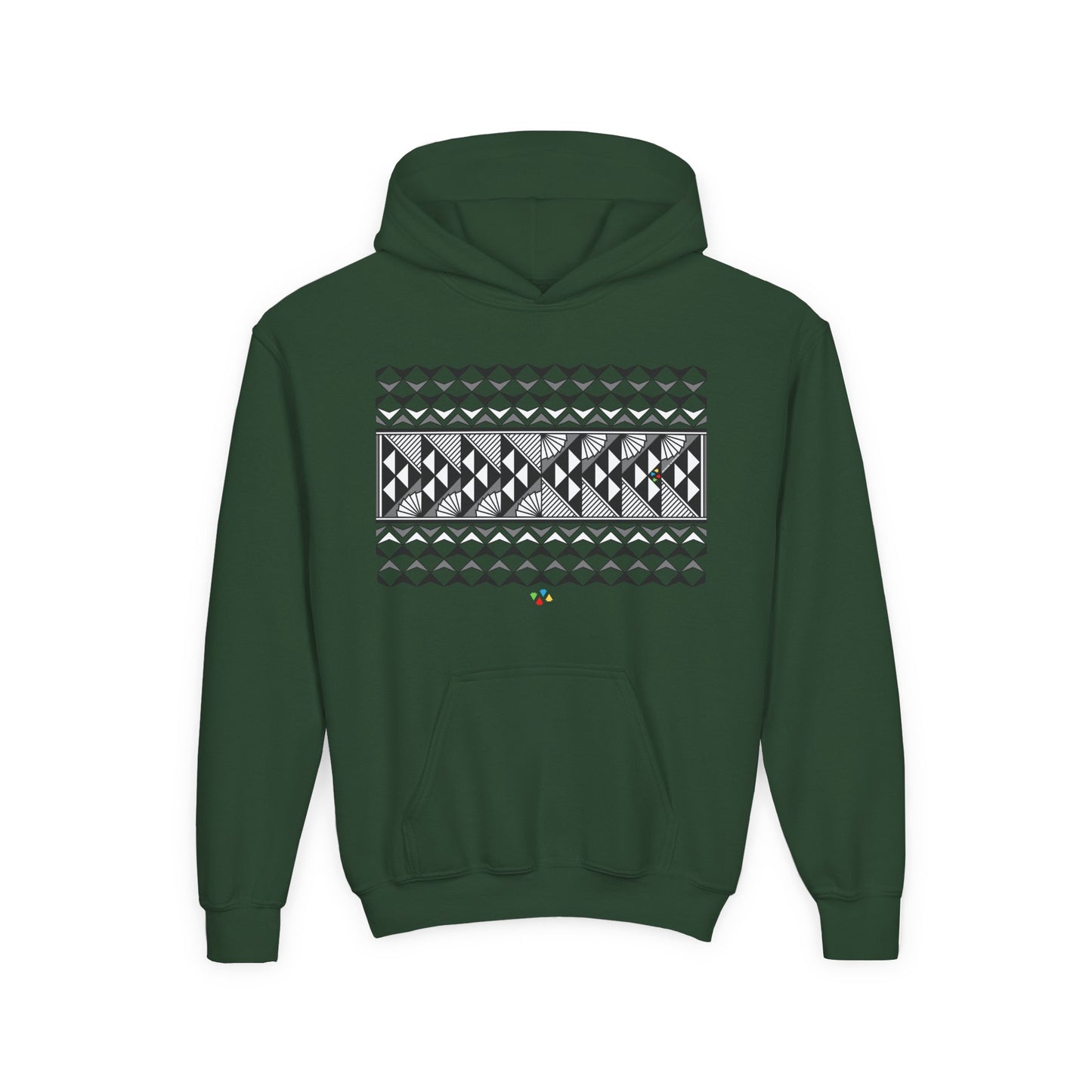 Gray Rain and Sun Youth Heavy Blend Hooded Sweatshirt