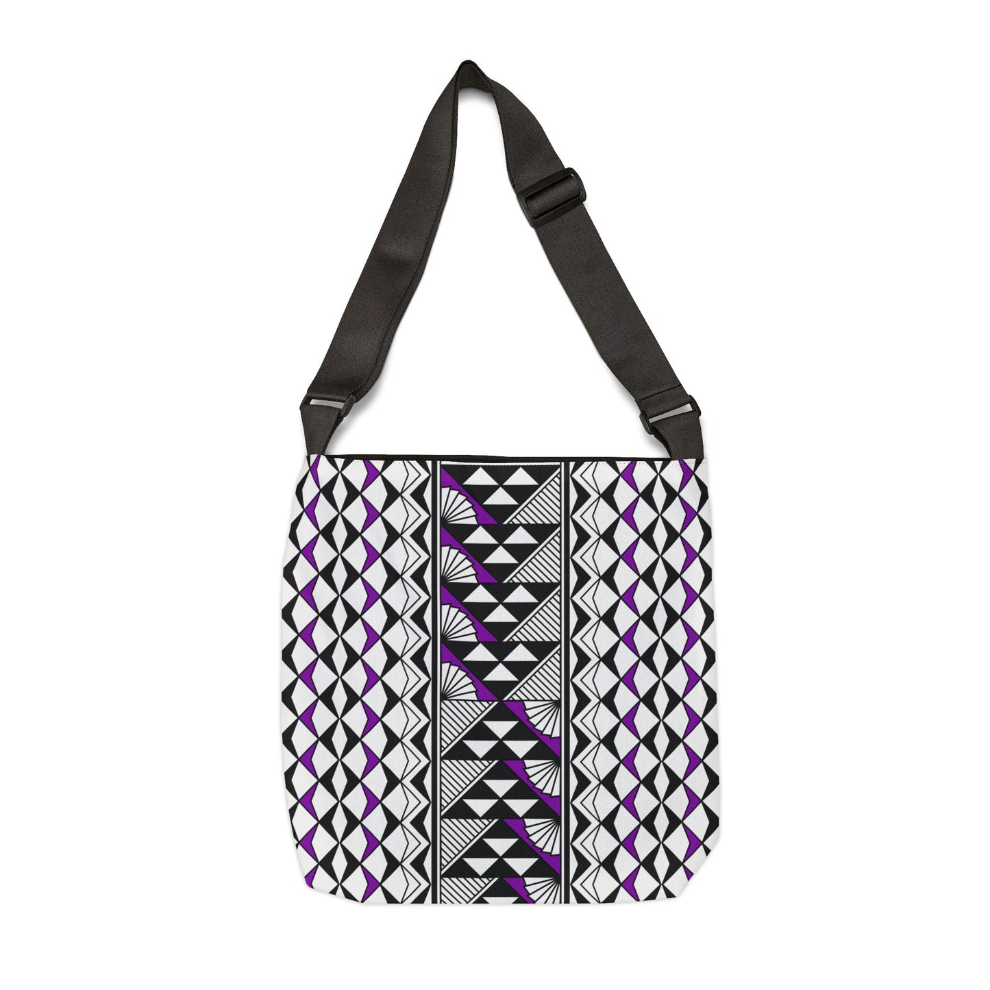 Purple Native Sun and Rain Adjustable Tote Bag