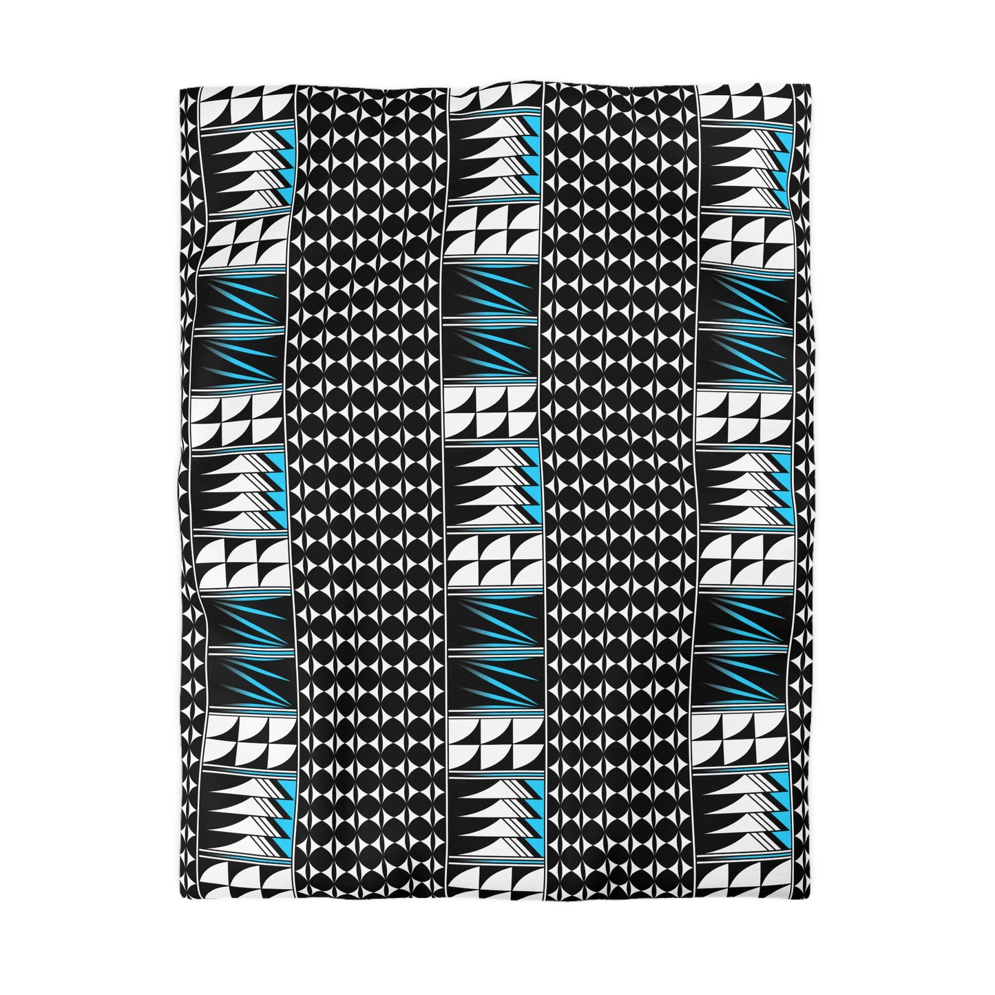 Blessed Feathers in Turquoise Microfiber Duvet Cover