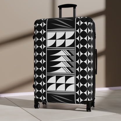 Blessed Feathers in Gray Suitcases