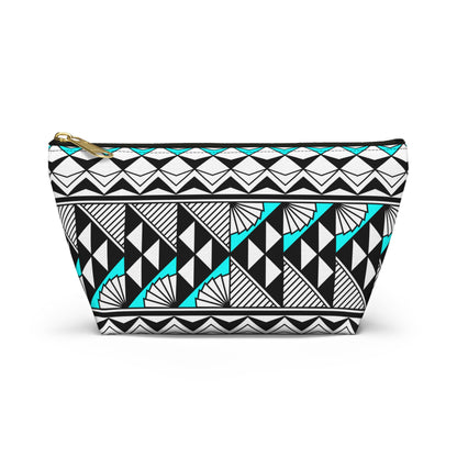 Sun  and Rain in Turquoise Pouch w T-bottom