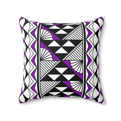 Sun and Rain in Purple Spun Polyester Square Pillow