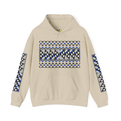 Sun and Rain in Blue Unisex Hoodie