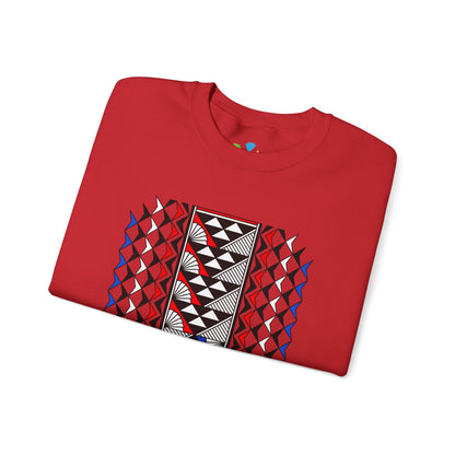 Sun and Rain in Red/White/Blue Unisex Sweatshirt