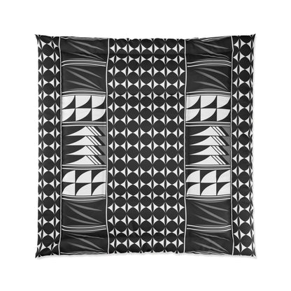 Southwest Feather Blessing in Gray Comforter