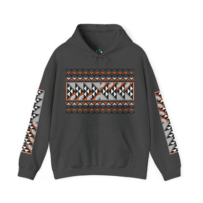 Sun and Rain in Orange Unisex Hoodie