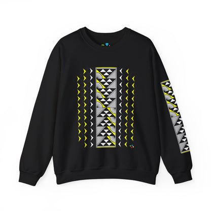 Sun and Rain in Yellow Unisex Sweatshirt