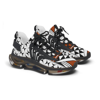 Southwest Sunrise in Rust Women's Mesh Sneakers