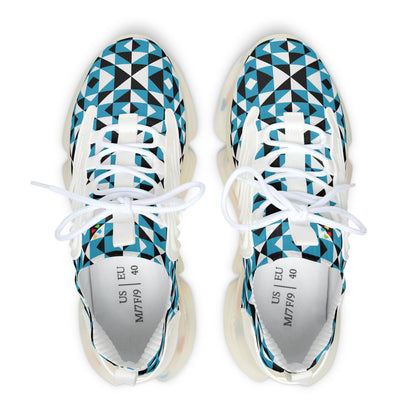 Sacred Mountains in Turquoise Women's Mesh Sneakers