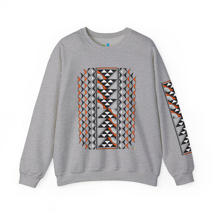 Sun and Rain in Orange Unisex Sweatshirt