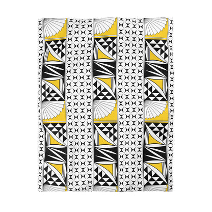 Southwest Sunrise in Yellow Microfiber Duvet Cover