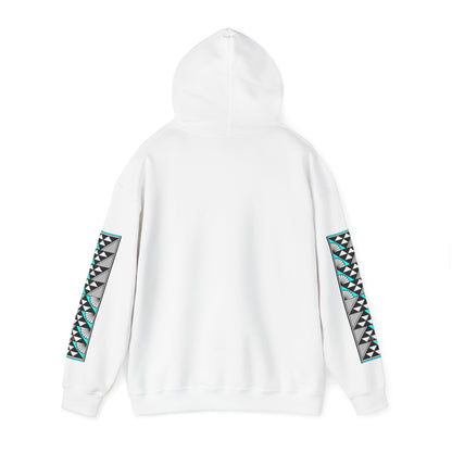 Sun and Rain in Turquoise Unisex Hoodie