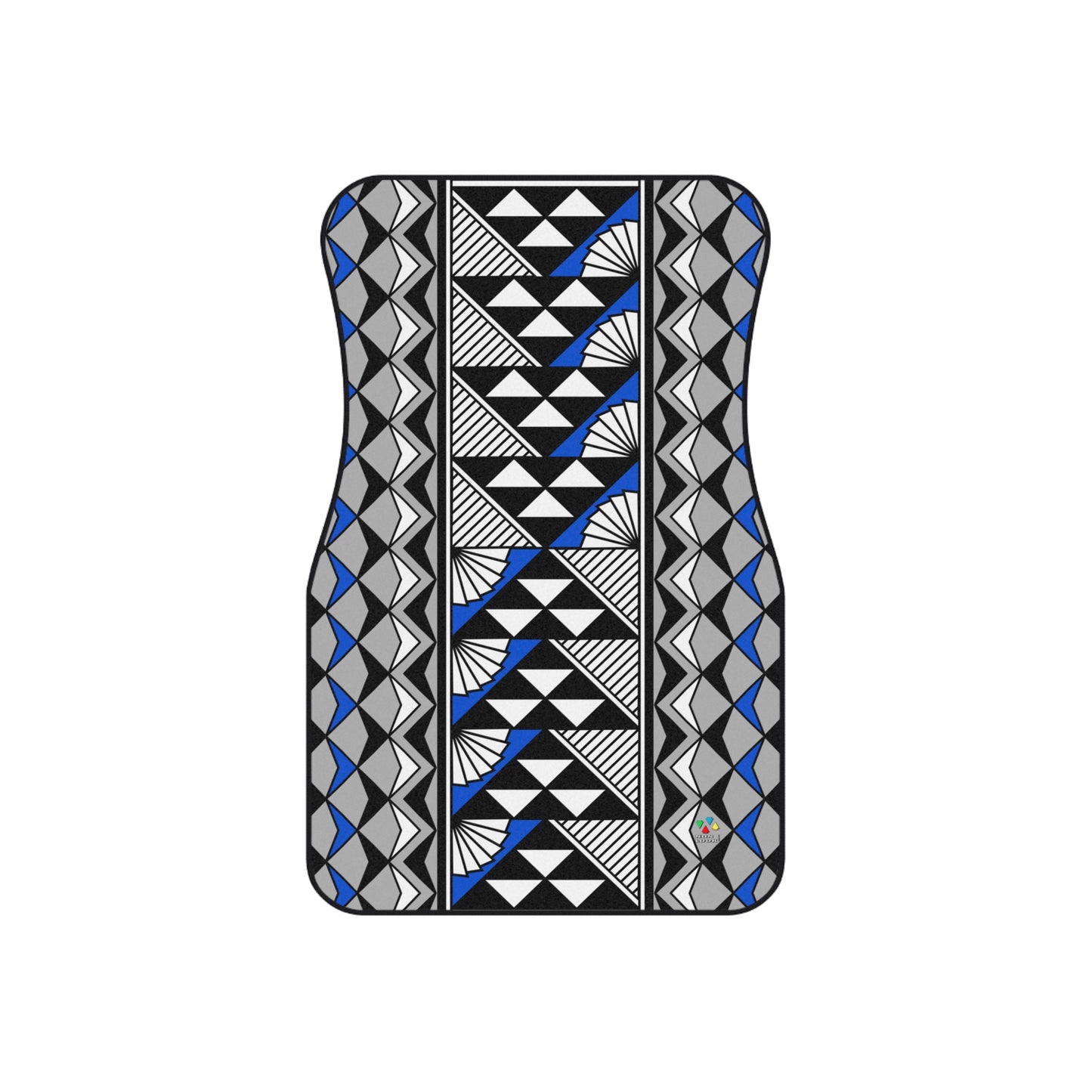 Sun and Rain in Blue Car Mats (Set of 4)
