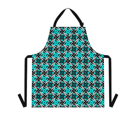 Sacred Winds in Turquoise Two Pocket Apron