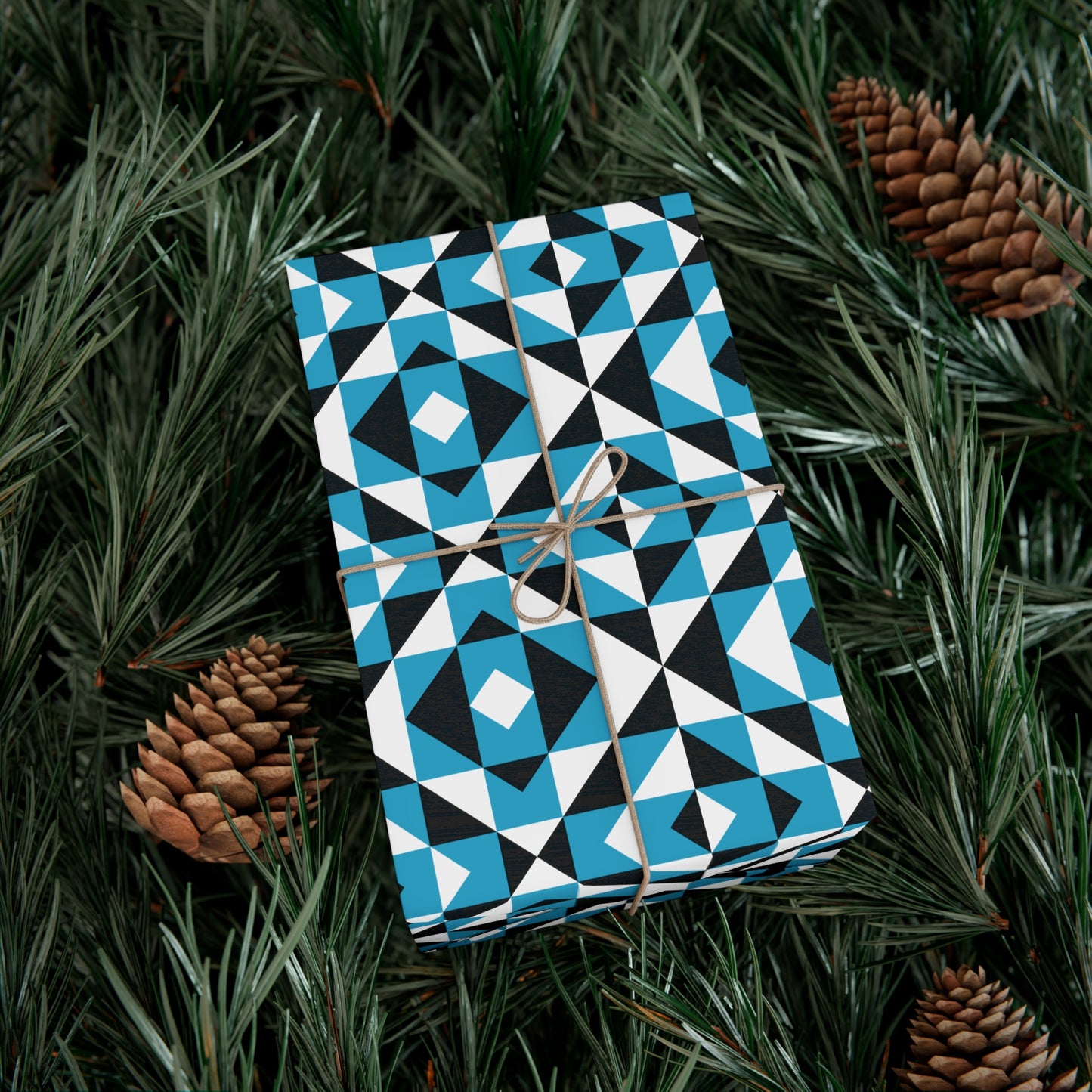 Turquoise Sacred Mountains Gift Wrap Papers