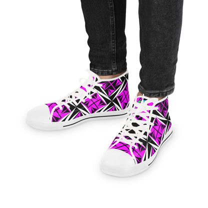 Sacred Winds in Pink High Top Sneakers