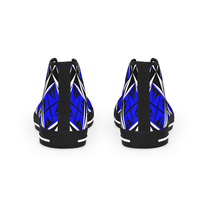 Sacred Winds in Blue High Top Sneakers