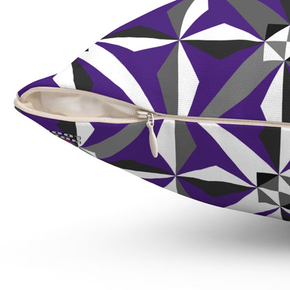 Morning Star in Purple Square Pillow