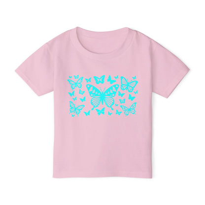 Turquoise Native Butterflies Toddler T-Shirt