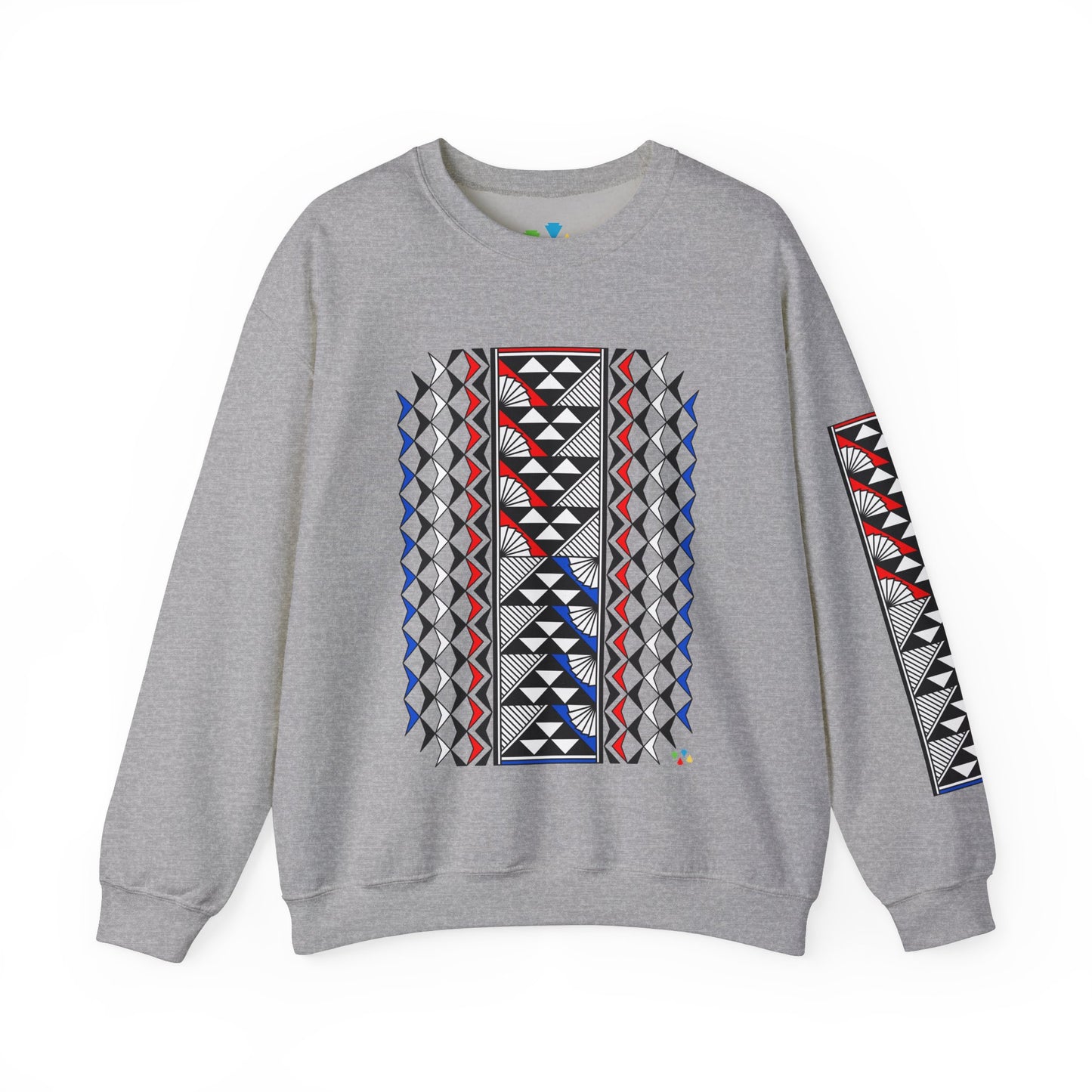 Sun and Rain in Red/White/Blue Unisex Sweatshirt