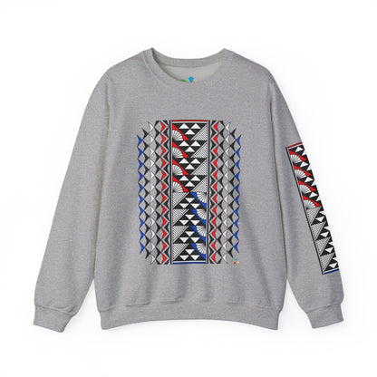 Sun and Rain in Red/White/Blue Unisex Sweatshirt