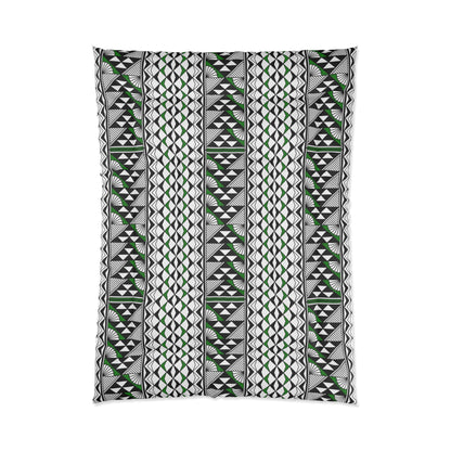 Southwest Rain and Sun in Green Comforter