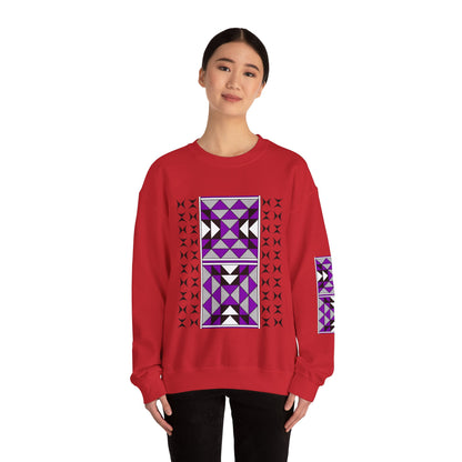 Sacred Mountains in Purple Unisex Sweatshirt