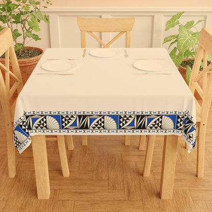 Southwest Sunrise in Blue Tablecloth