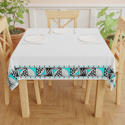 Southwest Sunrise in Turquoise Tablecloth