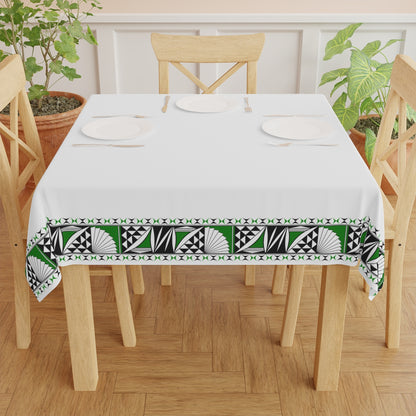 Southwest Sunrise in Green Tablecloth