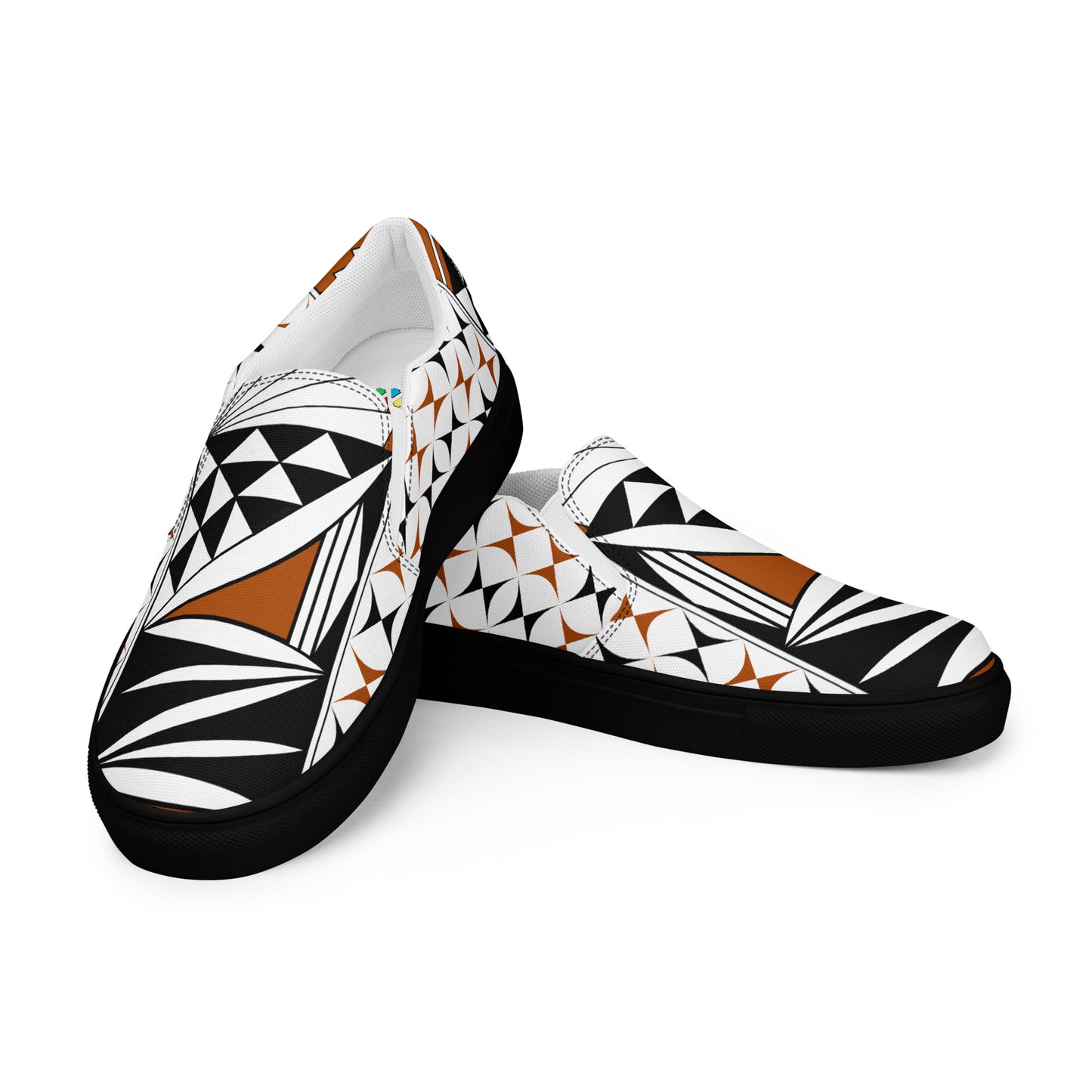 Southwest Sunrise - Rust - Men’s slip-on canvas shoes