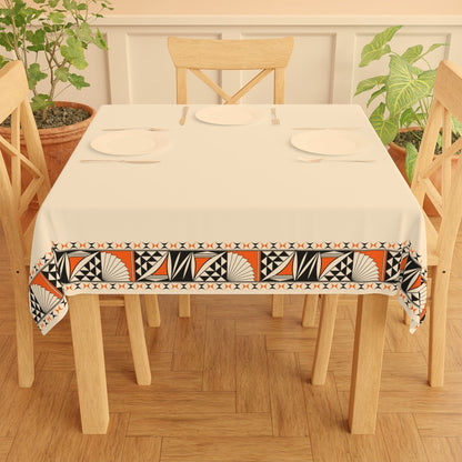 Southwest Sunrise in Orange Tablecloth